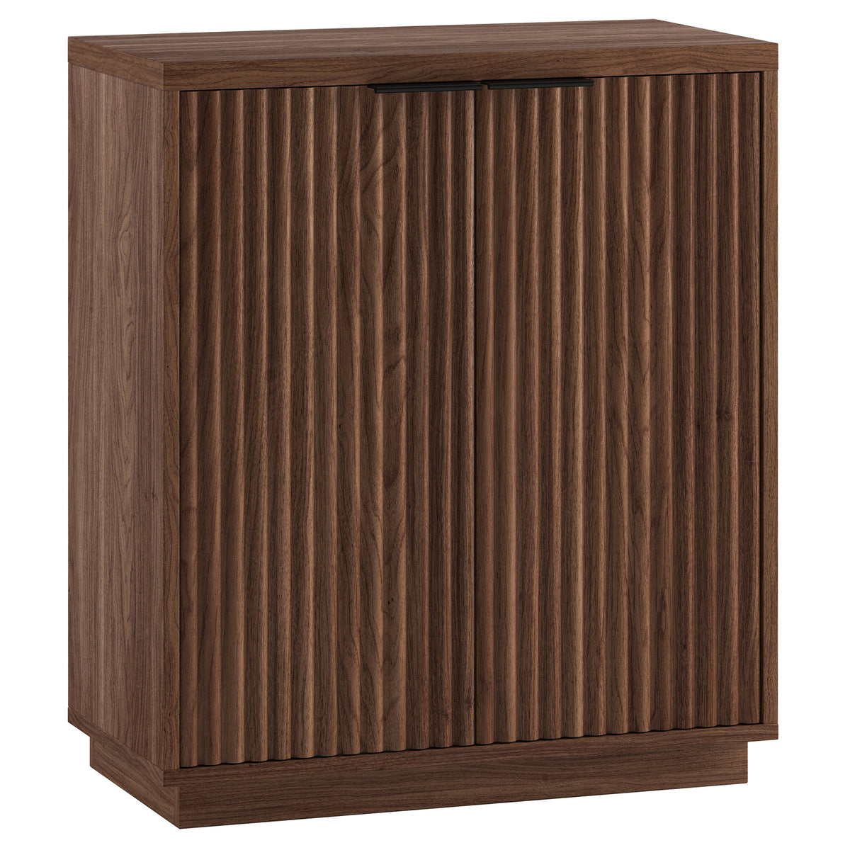 Accent Cabinet with 2 Doors and 1 Adjustable Shelf, Satin Walnut