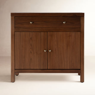 Accent Cabinet with 2 Doors and 1 Drawer in Walnut