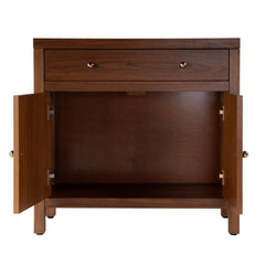 Accent Cabinet with 2 Doors and 1 Drawer in Walnut