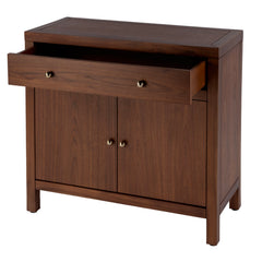 Accent Cabinet with 2 Doors and 1 Drawer in Walnut
