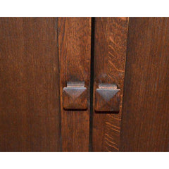 Accent Cabinet with 2 Doors and 1 Drawer in Walnut Solid Wood