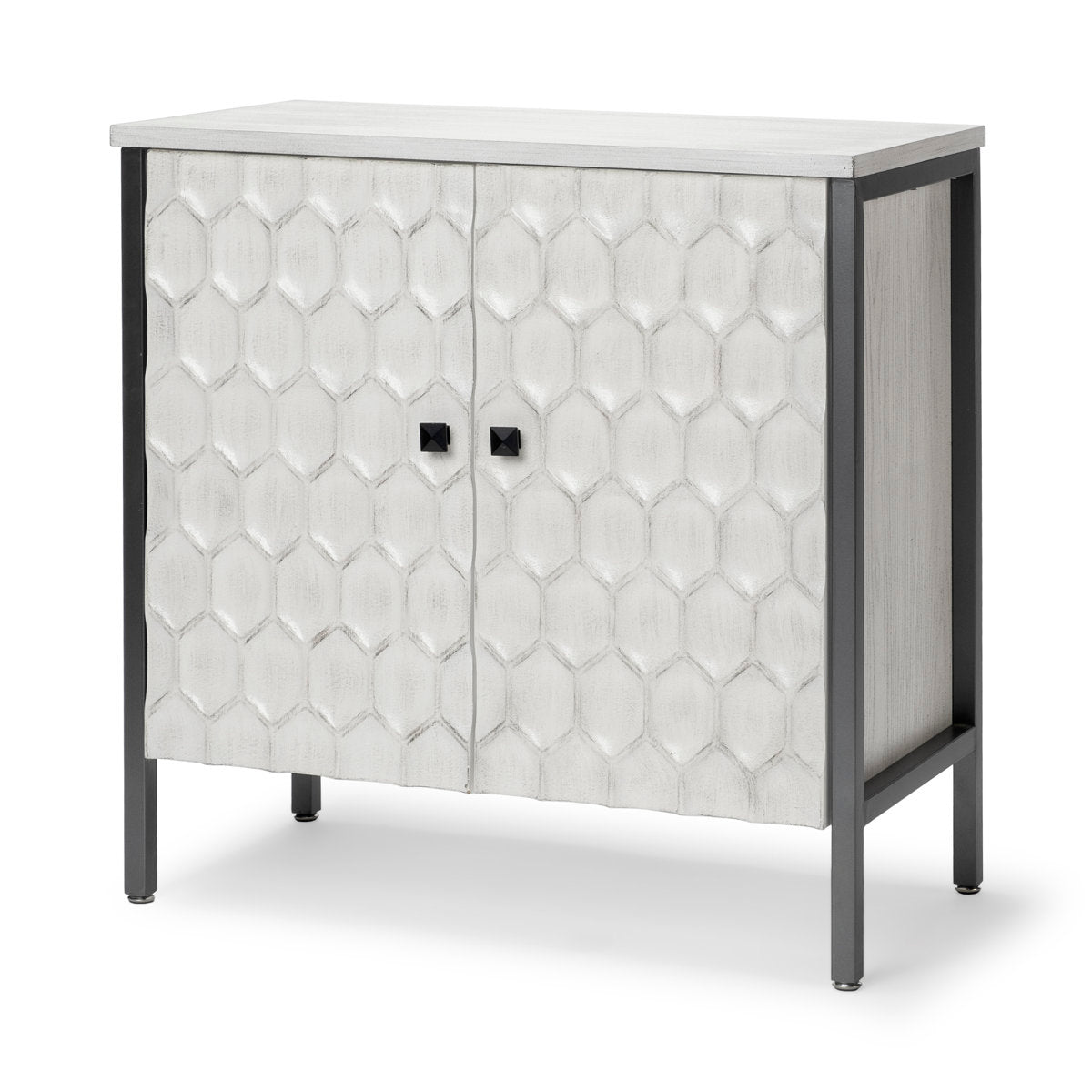 Accent Cabinet with 2 Doors and 1 Shelf in Manufactured Wood