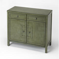 Accent Cabinet with 2 Doors and 2 Drawers in Green