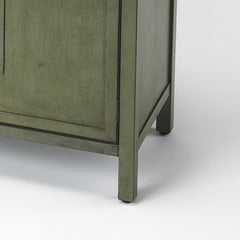 Accent Cabinet with 2 Doors and 2 Drawers in Green