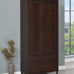 Accent Cabinet with 2 Doors and 2 Drawers in Rustic Tobacco