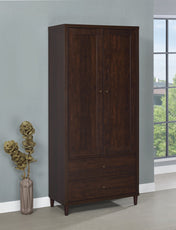Accent Cabinet with 2 Doors and 2 Drawers in Rustic Tobacco