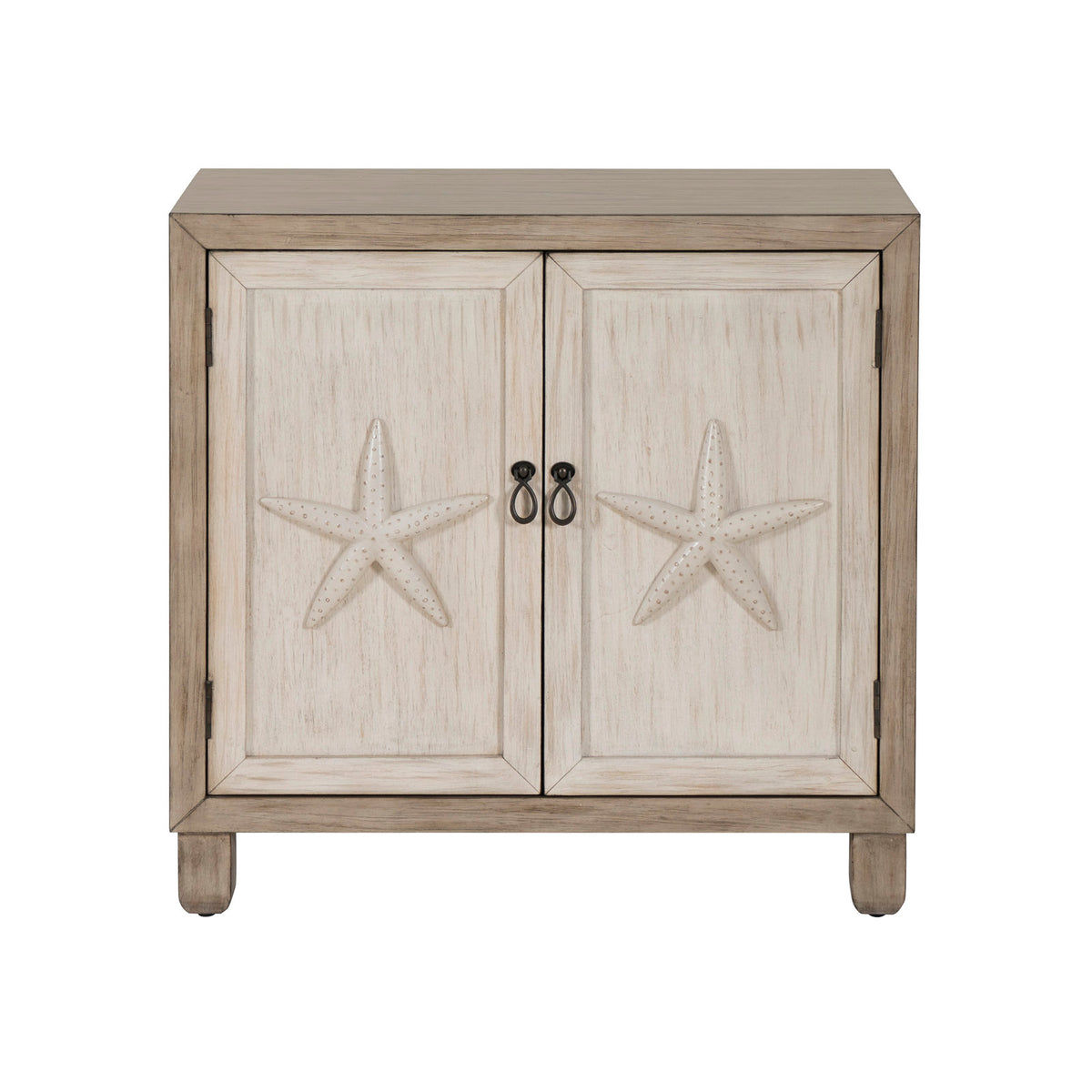 Accent Cabinet with 2 Doors and 2 Shelves in Gray