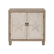 Accent Cabinet with 2 Doors and 2 Shelves in Gray