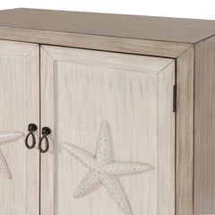 Accent Cabinet with 2 Doors and 2 Shelves in Gray