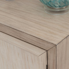 Accent Cabinet with 2 Doors and 2 Shelves in Gray