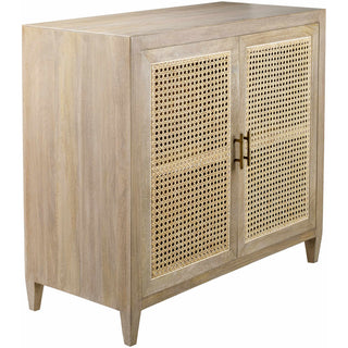 Accent Cabinet with 2 Doors and 2 Shelves in Manufactured Wood