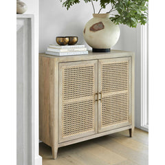 Accent Cabinet with 2 Doors and 2 Shelves in Manufactured Wood