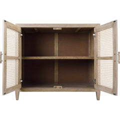 Accent Cabinet with 2 Doors and 2 Shelves in Manufactured Wood