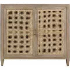 Accent Cabinet with 2 Doors and 2 Shelves in Manufactured Wood