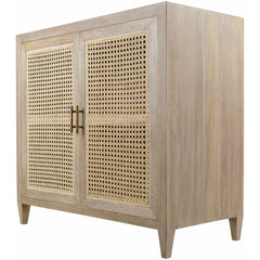 Accent Cabinet with 2 Doors and 2 Shelves in Manufactured Wood