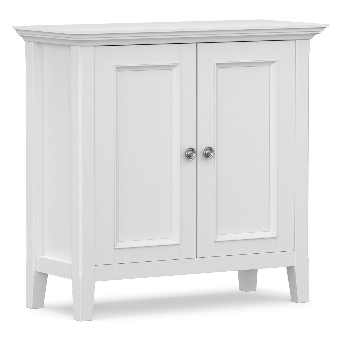 Accent Cabinet with 2 Doors and 2 Shelves in White