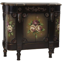 Accent Cabinet with 2 Doors and 4 Shelves in Brown
