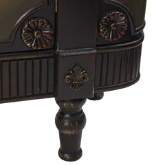 Accent Cabinet with 2 Doors and 4 Shelves in Brown