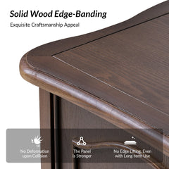 Accent Cabinet with 2 Doors and Adjustable Shelf in Walnut