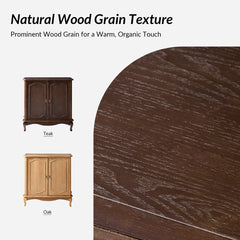Accent Cabinet with 2 Doors and Adjustable Shelf in Walnut