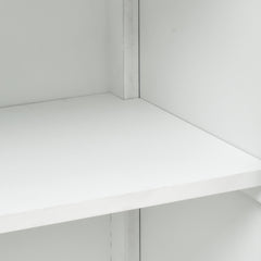 Accent Cabinet with 2 Doors and Adjustable Shelf in White Cream