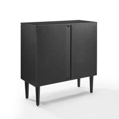 Accent Cabinet with 2 Doors and Adjustable Shelf, Matte Black