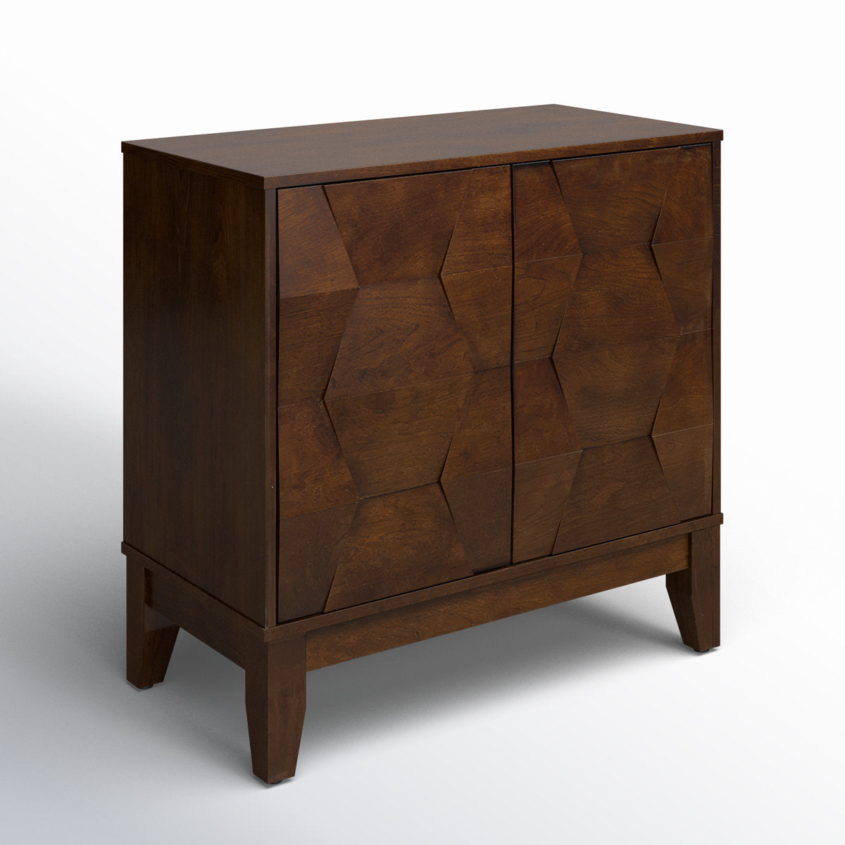 Accent Cabinet with 2 Doors in Walnut