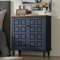 Accent Cabinet with 2 Doors, Solid and Manufactured Wood