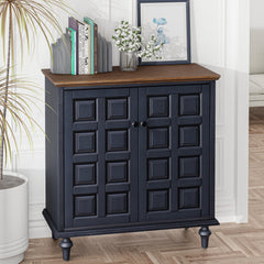 Accent Cabinet with 2 Doors, Solid and Manufactured Wood