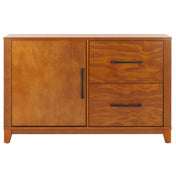 Accent Cabinet with 2 Drawers and 1 Door in Reclaimed Pine and Natural