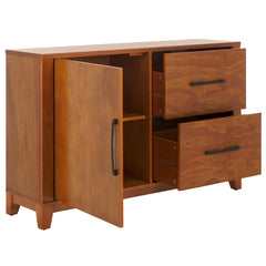Accent Cabinet with 2 Drawers and 1 Door in Reclaimed Pine and Natural