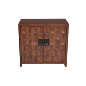 Accent Cabinet with 2 Wood Doors in Walnut
