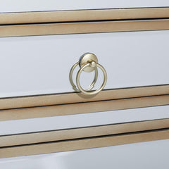 Accent Cabinet with Beveled Mirror Panels and 1 Drawer