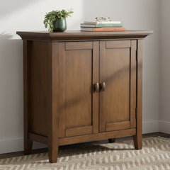 Accent Cabinet with Two Doors and Adjustable Shelves, Lacquered Wood