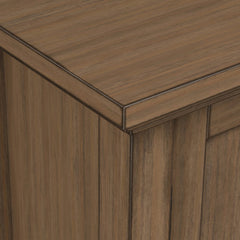 Accent Cabinet with Two Doors and Adjustable Shelves, Lacquered Wood