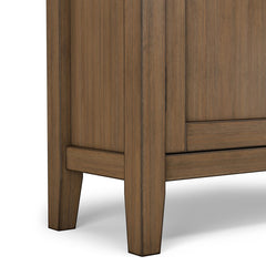 Accent Cabinet with Two Doors and Adjustable Shelves, Lacquered Wood