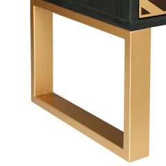 Accent Cabinet with Two Doors and One Shelf in Black