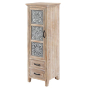 Accent Cabinet with Two Drawers in Weathered Natural Wood Finish