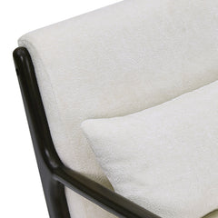 Accent Chair, Chenille with Black Legs