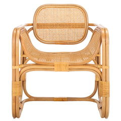 Accent Chair, Rattan Frame with Rattan Mesh Seat