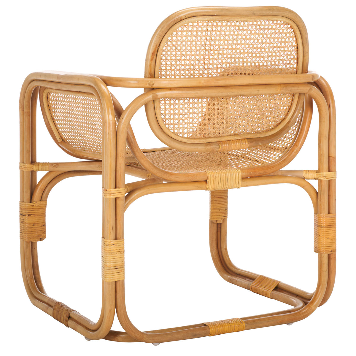 Accent Chair, Rattan Frame with Rattan Mesh Seat