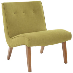 Accent Chair with Birch Frame in Green