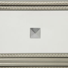 Accent Chest, 3 Drawers, Mirrored Finish, Champagne Frame