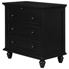 Accent Chest, 3 Drawers, Solid and Manufactured Wood, Espresso