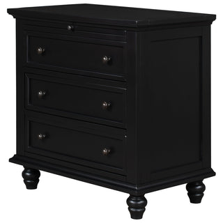 Accent Chest, 3 Drawers, Solid and Manufactured Wood, Espresso
