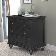 Accent Chest, 3 Drawers, Solid and Manufactured Wood, Espresso