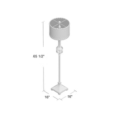 Accent Lamp, Brown Faux Leather Drum Shade with Distressed Base