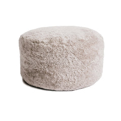 Accent Stool, 20-Inch Square with Oatmeal Upholstery