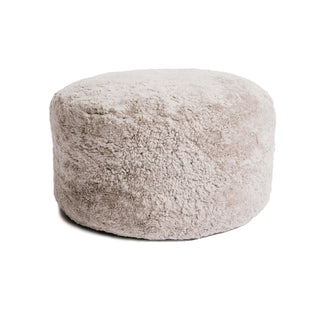 Accent Stool, 20-Inch Square with Oatmeal Upholstery