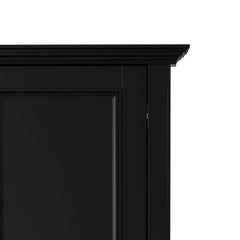 Accent Storage Cabinet with 4 Drawers and 1 Door in Black